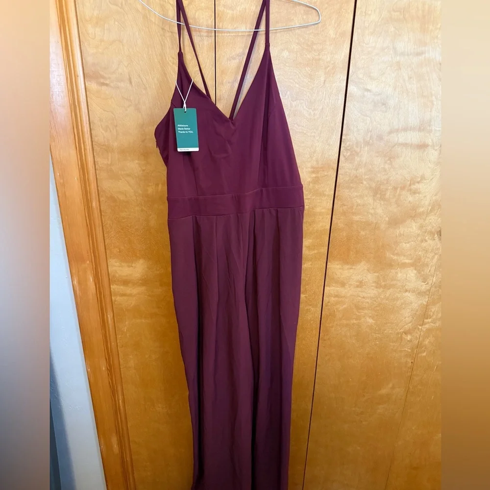 Halara **NWT** Backless Wide Leg Quick Dry Resort Slip Jumpsuit - Picture 3 of 9